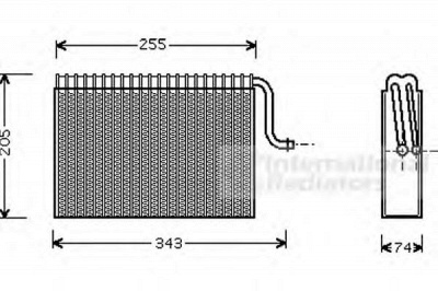 VAN WEZEL 3700v171 -  Испаритель, кондиционер